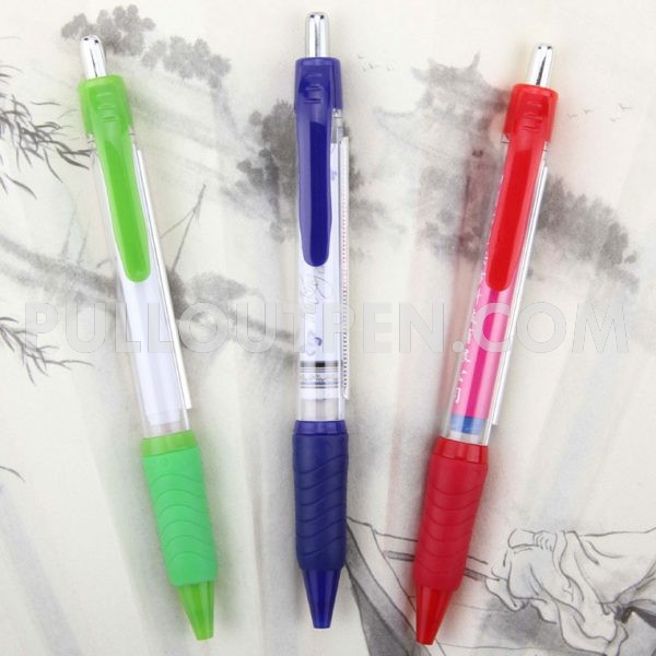 Advertising Pull Out Pen - Pullout Pen